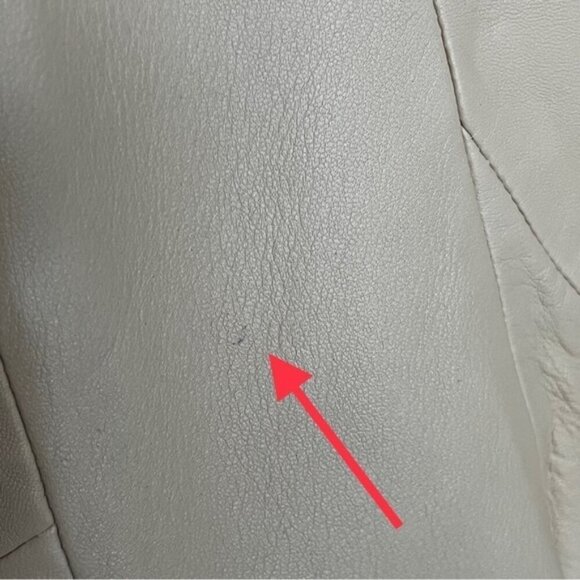 NWT Zara 100% Sheep Leather Jacket Front Zip Women Size Small - Picture 9 of 13